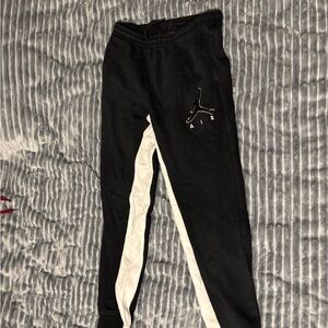 Kids Black and White Joggers